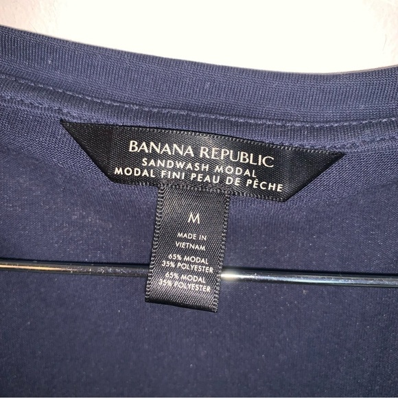 Banana Republic Blue Tank Top Relaxed Fit Modal Soft Material M - Picture 3 of 5
